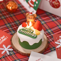 Bougie d'aromathérapie de Noël faite à la main avec cire de soja mélangée, coffret cadeau inclus - Vente en gros pour petite amie, filles, décorations de gâteaux
