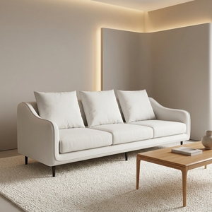 Juego de Sofás Contemporáneo Minimalista de 3 Plazas + 1 Plaza Individual para Sala de Estar, Precio Económico para Apartamento/Proyecto Hotelero, Uso Doméstico - Product Image 5