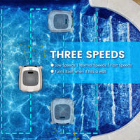 Robot nettoyeur de piscine automatique rechargeable YUNDA, aspirateur flottant pour piscine, skimmer de nettoyage de piscine