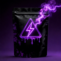 Sacs Mylar personnalisés avec logo, finition mate, anti-odeur, pour café, snacks, bonbons, 3,5g, 7g, 1kg, pochettes refermables verticales