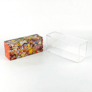 Modern Style Acrylic Pokemoned Card Storage Box Clear <b>Display</b> <b>Case</b> for Desktop Horizontal - Product Image 1
