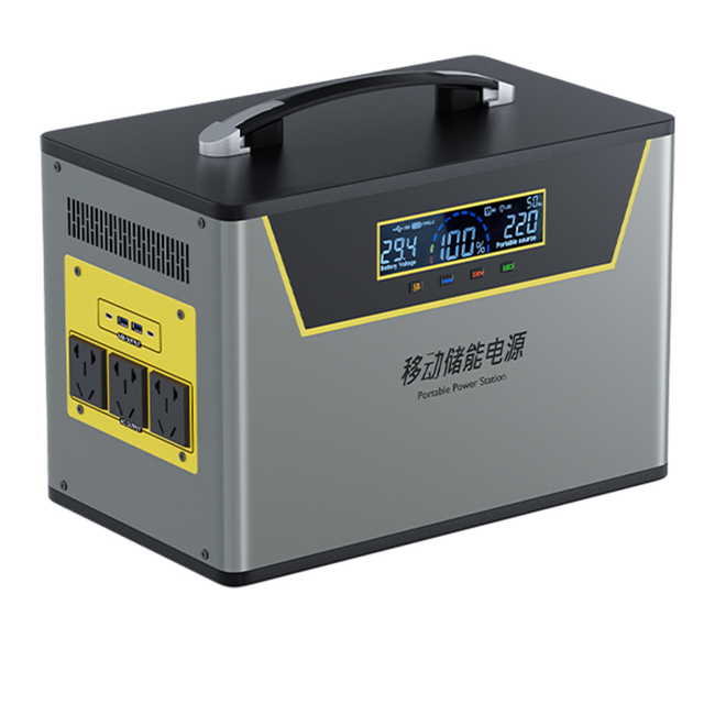 OEM Portable Power Station 2000W Lithium Battery Solar Generator Backup Power Supply With MPPT Controller Works Car Solar Panel