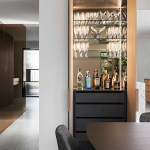 Meuble bar à vin en bois personnalisé pour la salle à manger, le salon, la chambre à coucher, l'appartement - Product Image 4