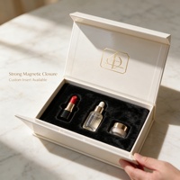 Boîte cadeau en carton personnalisée OEM en forme de livre, estampillée à chaud or, pelliculage brillant, emballage de luxe pour bijoux et cosmétiques