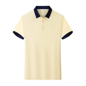 เสื้อโปโลสั่งทำพิเศษ แขนสั้น สีพื้น แต่งขอบตัดกัน โพลีเอสเตอร์ ชุดยูนิฟอร์มทำงาน ใส่ได้ทุกวัน - Product Image 2