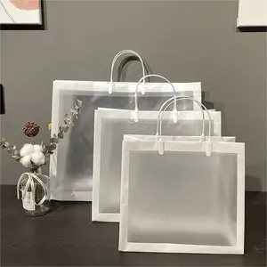 Ambalaj ve baskı için özel Logo su geçirmez PVC el çantası plastik alışveriş torbaları