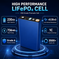 Cellule de batterie prismatique LiFePO4 de qualité A 230Ah 3.2V, marque GUOKE, pour système de stockage d'énergie domestique, système solaire, pack de batteries DIY 12~48V