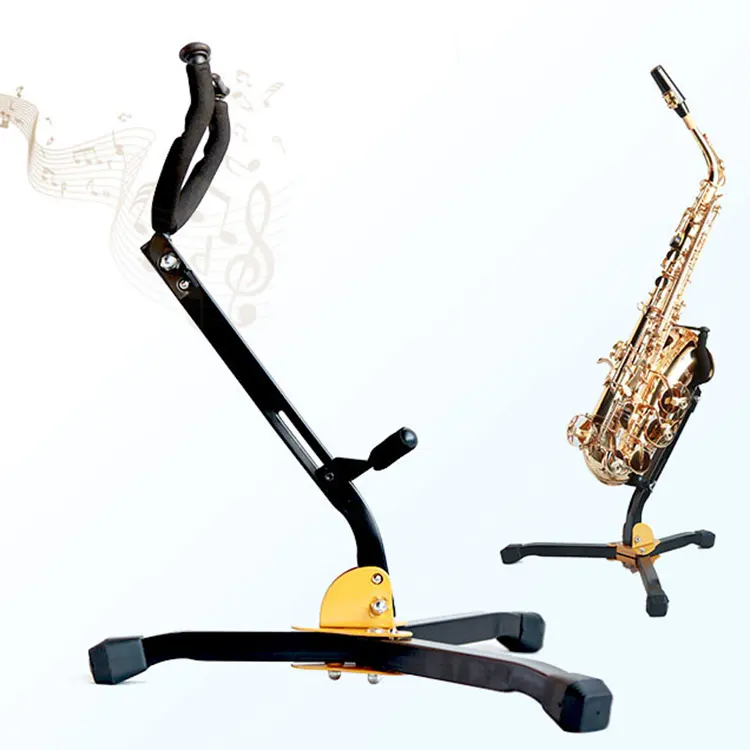 Suporte de alto saxofone dobrável, suporte para saxofone tenor