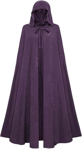 <span class=keywords><strong>Disfraz</strong></span> de Bruja Negra con Capucha <span class=keywords><strong>Medieval</strong></span>, Capa de Mago, Fiesta de Carnaval, Especial, Punk - Product Image 6