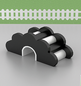 Opular-puente de arco iris para niños, juego suave de escalada en interiores, color beige pastel blanco gris - Product Image 3