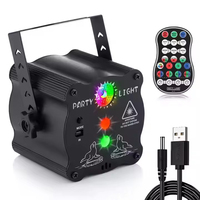 Nouveau Look Mini LED Disco DJ éclairage de scène 3 trous faisceau Laser mariage discothèque décorations télécommande lumières de Projection chaudes