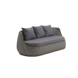 Ensemble <span class=keywords><strong>de</strong></span> canapés <span class=keywords><strong>de</strong></span> <span class=keywords><strong>jardin</strong></span> résistant aux intempéries, structure en <span class=keywords><strong>aluminium</strong></span> antirouille, mobilier <span class=keywords><strong>de</strong></span> conversation 3 places pour terrasse <span class=keywords><strong>de</strong></span> complexe hôtelier - Product Image 3