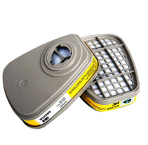 En136 3m kết nối đầy đủ-mặt nạ khí với đôi cổng lọc cho độc hại khói & trong không khí hạt bảo vệ toàn diện - Product Image 6