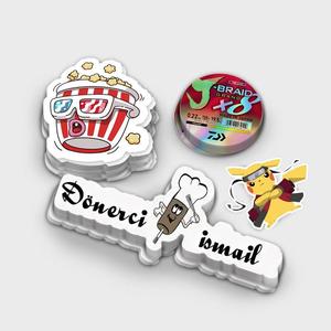 Bán buôn chết cắt <span class=keywords><strong>Hologram</strong></span> Logo PVC giấy in vinyl không thấm nước dính dán nhãn in ấn tùy chỉnh sticker cho trẻ em - Product Image 6