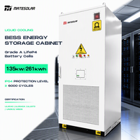 Armoire BESS extérieure à refroidissement liquide MateSolar 135 kW 261 kWh, système de stockage d'énergie LifePO4 UL9540A pour l'alimentation de secours des centres de données IA