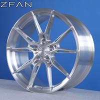 Jantes forgées OEM argentées métallisées brossées à rayons creux, personnalisables toutes tailles, expédition en masse pour le marché mondial de la pièce de rechange automobile