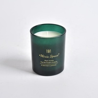Dropshipping Logo personnalisé lavande noire aromathérapie cire de soja petites bougies parfumées décoration de maison de luxe