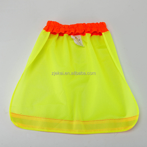 Casque de sécurité respirant en maille et polyester <span class=keywords><strong>Ekai</strong></span> EK-SH01 à haute visibilité avec pare-soleil en jaune/orange fluorescent – Vente en gros usine - Product Image 4