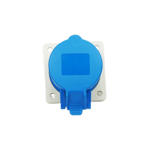 32A 2P + E 3PIN 220V IP44 femelle panneau <span class=keywords><strong>prise</strong></span> monophasée étanche aux éclaboussures industrielle CEE <span class=keywords><strong>prise</strong></span> de montage encastrée FS3234 - Product Image 2