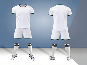 Maillot de football personnalisé pour la maison, 100 % polyester respirant, séchage rapide, imprimé par transfert thermique, bleu - Product Image 1