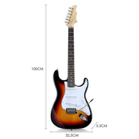 Guitare électrique de 39 pouces en stock, dégagement rapide pour les débutants, guitare électrique ST de haute qualité