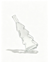 Offre Spéciale – Bouteille à liqueur octogonale en verre transparent mat de qualité supérieure, capacité personnalisable, avec bouchon en bois, idéale pour le brandy et le rhum, motif sapin de Noël