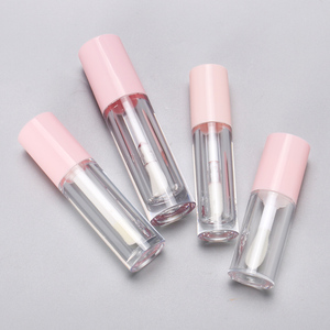 OMI 10ml Petg grand pinceau brillant à lèvres emballage bouteille transparente mignon rose série vide brillant à lèvres Tube pour cosmétique - Product Image 1