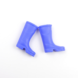 Bottes de pluie miniatures imperméables en caoutchouc bottes de <span class=keywords><strong>jardin</strong></span> féeriques chaussures en silicone pour maison de poupée couvre-chaussures de pluie et de neige pour la décoration de Slime - Product Image 6