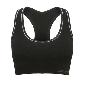 BAMBOOワイヤーフリー高品質水分吸収プッシュカスタムロゴプラスサイズシームレス環境にやさしいハイインパクトスポーツブラ - Product Image 1