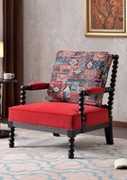 Fauteuil d'appoint en bois de luxe moderne de style mi-siècle pour salon, chambre, hôtel, design en cuir individuel