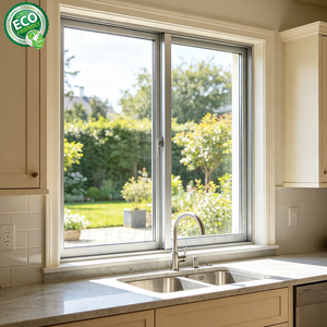 Fenêtre coulissante en aluminium insonorisée et résistante aux impacts d'ouragan avec moustiquaire en acier inoxydable pour hôtel et appartement - Product Image 2