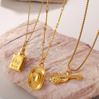 Íconos del Estilo de Vida |   Dijes de Acero Inoxidable Chapados en Oro de 18K para Uso Diario |   Dijes de Música, Deportes, Amor y Fe para la Creación de Joyas
