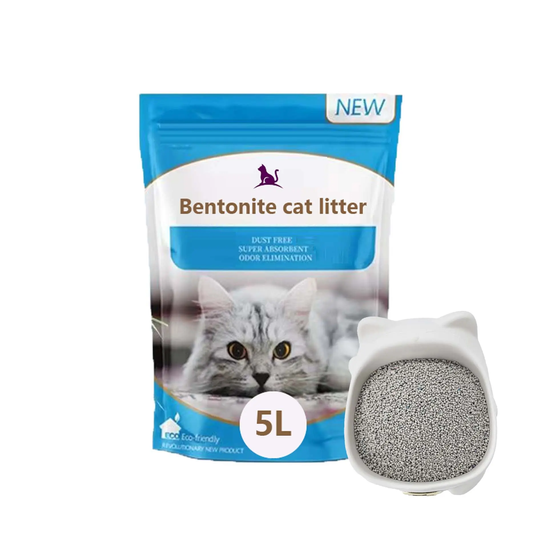 Easy scoop home e cat house negozio di animali utilizzato lettiera per gatti in bentonite ad assorbimento efficiente al 100% di grande capacità