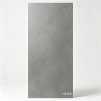 Dalle en pierre frittée aspect ardoise gris sable 3mm 1000x3000mm résistante aux intempéries et aux UV pour revêtement mural extérieur et intérieur