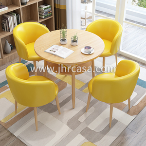 Modern Smart Double-deck <b>Dining</b> <b>Table</b> Chairs <b>4</b> Seat Room MDF Marble <b>Round</b> and <b>Sets</b> N2104 <b>Dining</b> <b>Table</b> <b>Set</b> N2104 - Product Image 1