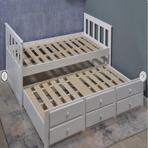 Wooden <b>Bunk</b> <b>Bed</b> With Storage Drawers Pine <b>Wood</b> Frame For Children Adults And Elderly - Product Image 4