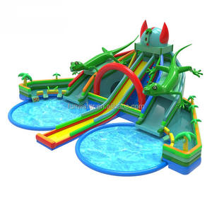 Jeux de plein air, toboggan gonflable commercial pour parc aquatique terrestre <span class=keywords><strong>avec</strong></span> <span class=keywords><strong>piscine</strong></span> pour <span class=keywords><strong>location</strong></span> de fête - Product Image 5