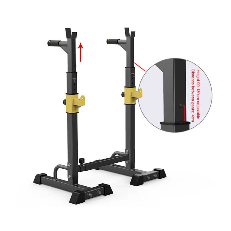 Sport Pull-up Bar Station Rack Übungs stand Power Tower Lang hantel Hantel Rack Gewichtheben