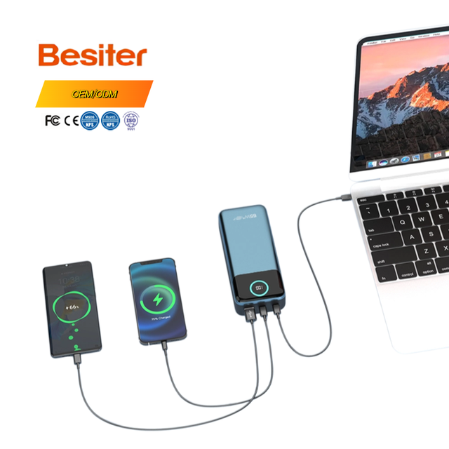 OEM/ODM Wholesale Popular 30,000mah Polymer Banks High Capacity 65w/20w/10w ABS Double USB Battery Chargers Portable Supply