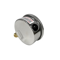 AKS 63mm Semi-Steel Pressure Gauge 0-14 Bar 0-200 PSI 1/4 NPT Bottom Connection Bourdon Tube Industrial Pressure Meter