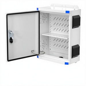 Boîtier de jonction métallique ventilé étanche IP67 19,7x15,7x7,9 pouces pour extérieur, pour composants électriques et SSR, MB50X40X20-3H-Blanc - Product Image 2