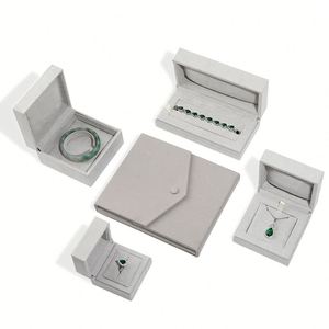 Flannel Suede Ring <b>Box</b> with Custom Logo for Bangle Bracelet <b>Gift</b> Wholesale - Product Image 3