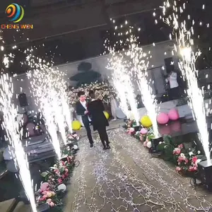 Electronic Cold Pyro Spark Fire Works Sparkler Machine Wedding Event Dmx512 Cold Spark Effect Machine 600W with Wireless Remote