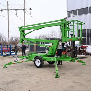 Penjualan terlaris kecil 10 ~ 20m listrik diesel sky spider cherry pemetik boom lift dilacak dengan meratakan otomatis - Product Image 2
