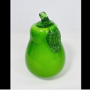 Decorativo antico vetro di <span class=keywords><strong>murano</strong></span> pera frutta artigianato centrotavola matrimonio rana - Product Image 4
