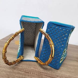 Designer Handmade Retro Bohemian Crochet Tote Bag Two Handles Luxury Geometric Flower Decoration Polyester Lining Granny <b>Square</b> - Product Image 3