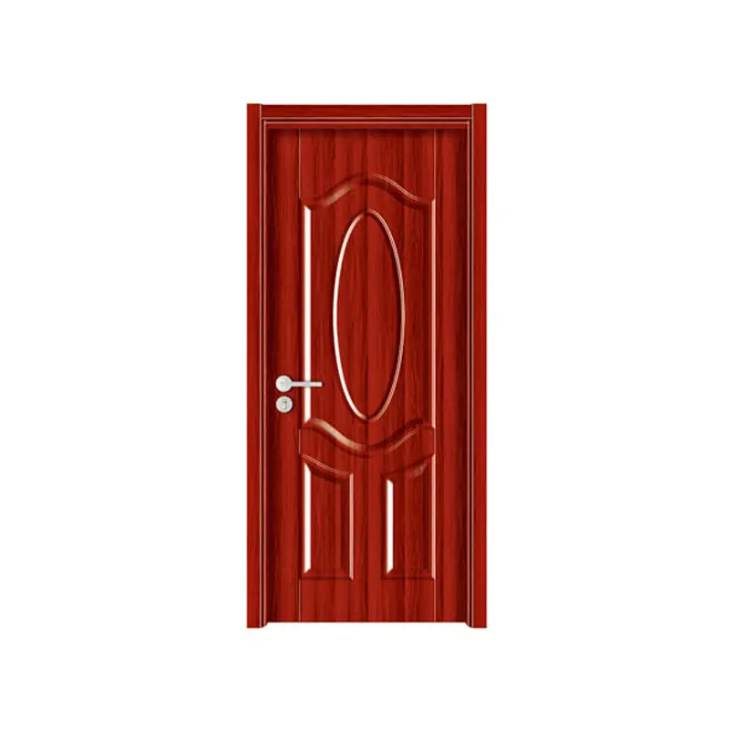 Top Manufacturer Apartment Poly Internal Wood Door Hotel Soundproof Bedroom Door Walnut Modern Interior Solid Wooden Room Door