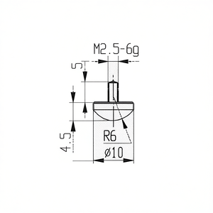 Conseils de mesure pour comparateurs M2.5 6g R6 10 Longueur 4,5 mm - Product Image 1