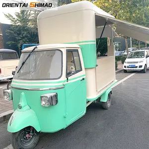 Ape untuk makanan roda tiga troli dijual USA Mobile Food Cart Vintage Trailer makanan untuk harga pabrik