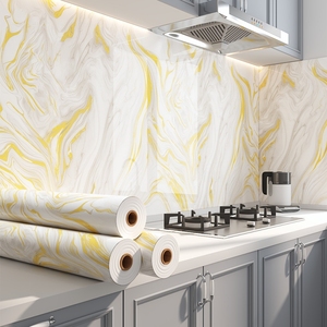 Carreaux muraux autocollants imperméables en marbre <span class=keywords><strong>pour</strong></span> salle de bain, toilettes, salon, fond de télévision, cuisine - Product Image 6